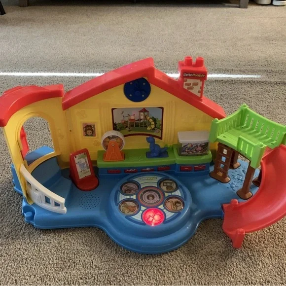 Fisher-Price Little People Place Musical School Preschool Playground Playset